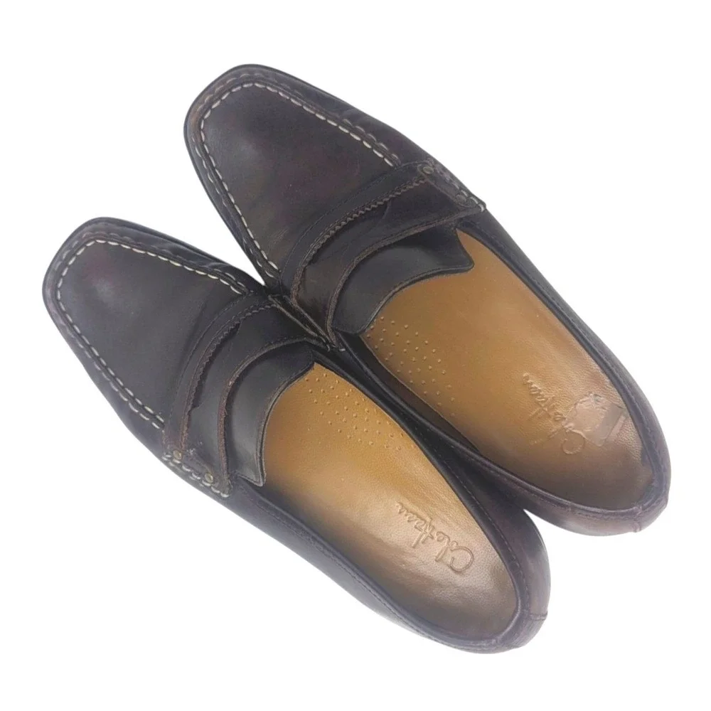 Cole Haan Womens Classic Saddle Brown Leather Preppy Lug Sole Loafers 8